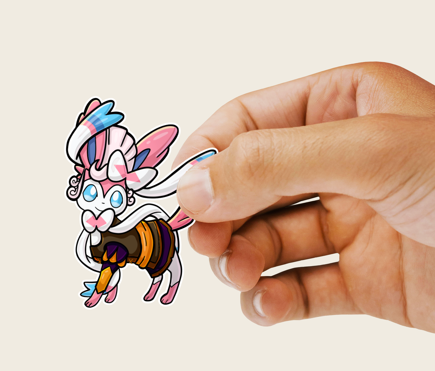 Sylveon Pirate Pokemon Vinyl Sticker