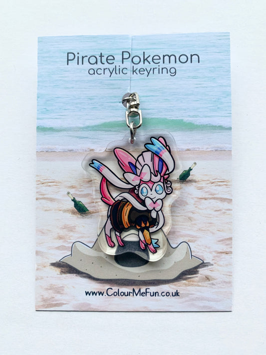 Pirate Pokemon Acrylic Keychains