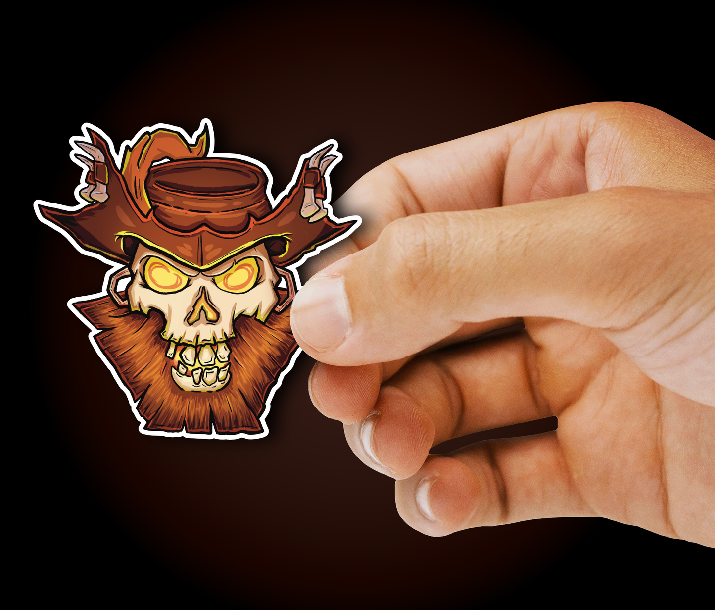 Flameheart Sea of Thieves Vinyl Sticker