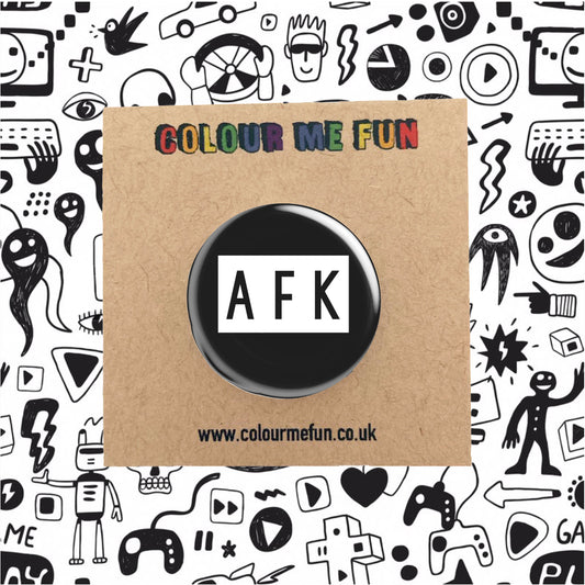 AFK (away from keyboard) Gamer Pin Badge