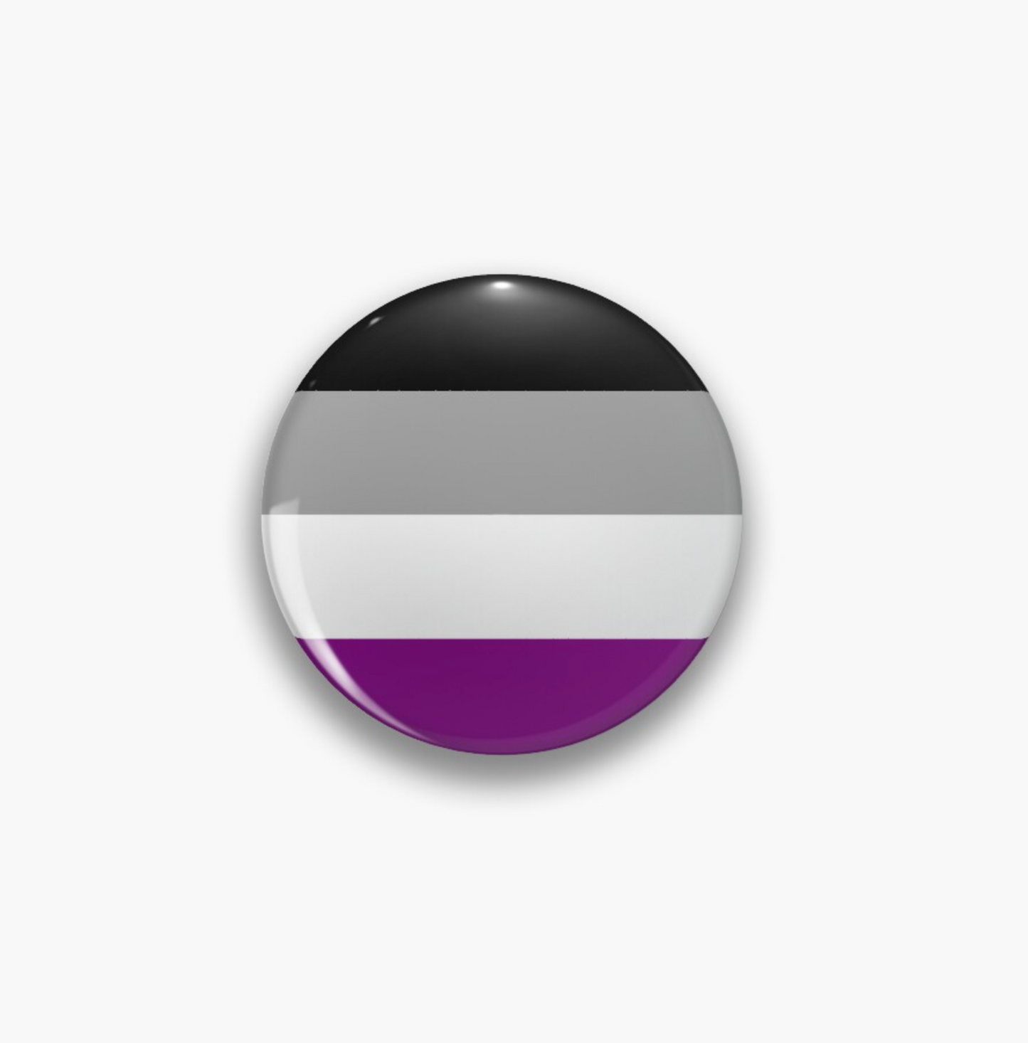 Pride Flag Asexual Pin Badge