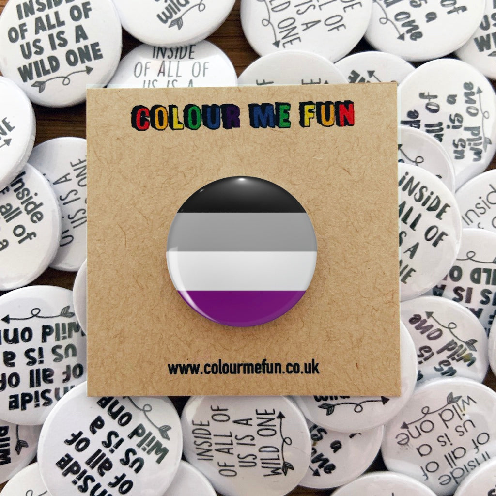Pride Flag Asexual Pin Badge
