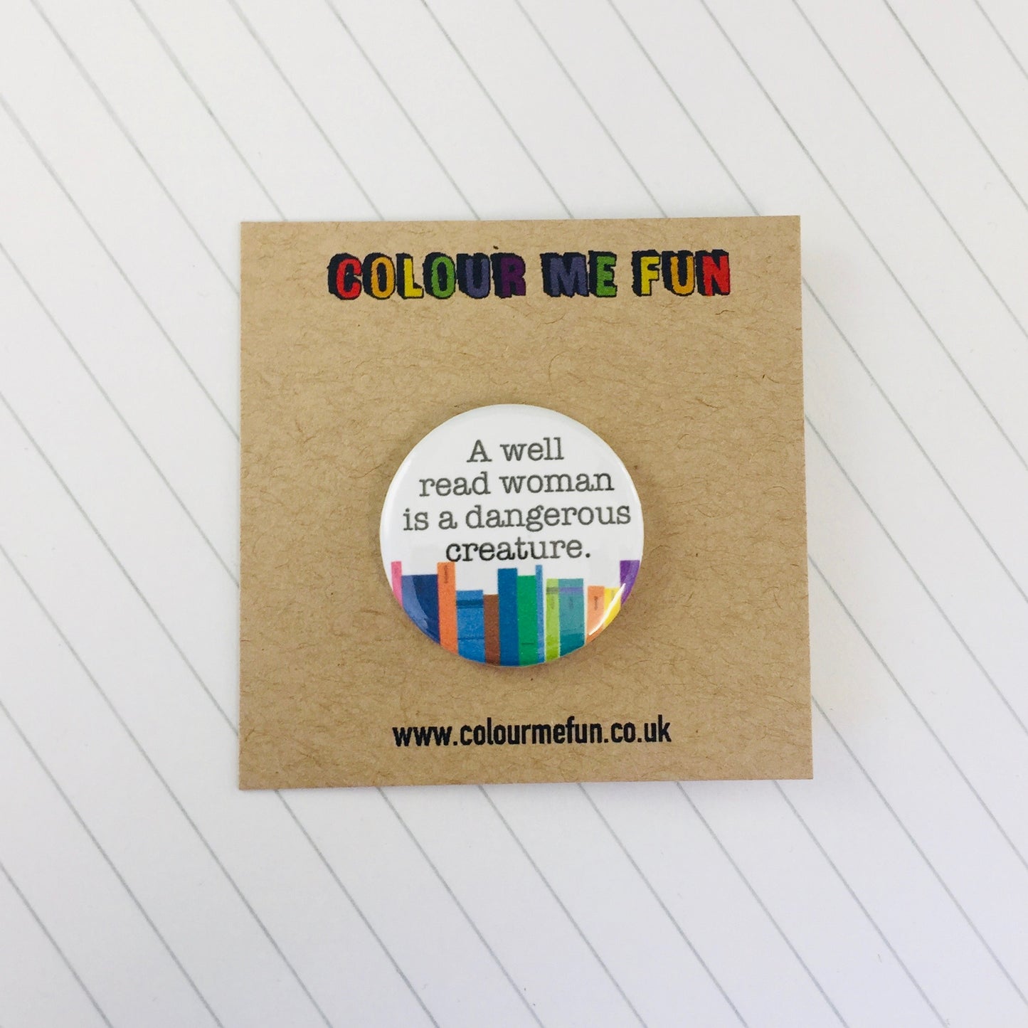 Book Lovers Pin Badge