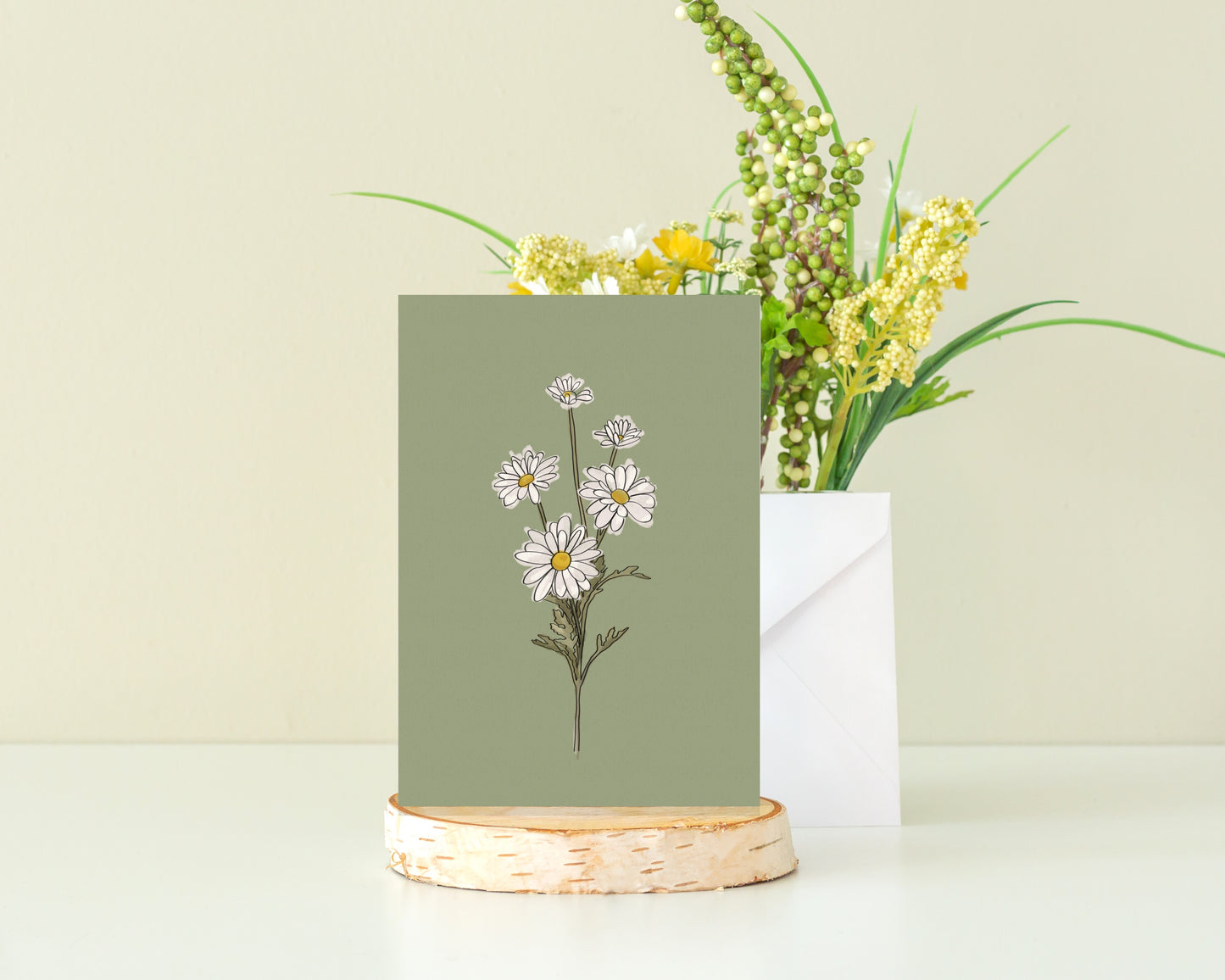 Daisy Wildflower Greeting Card