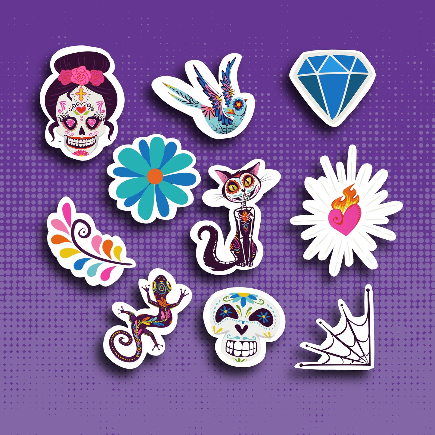 Day of the Dead Sticker Set