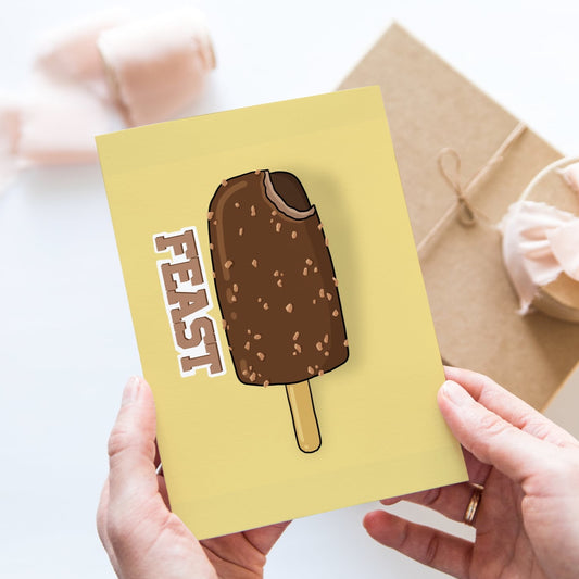 Feast Ice Lolly Greeting Card