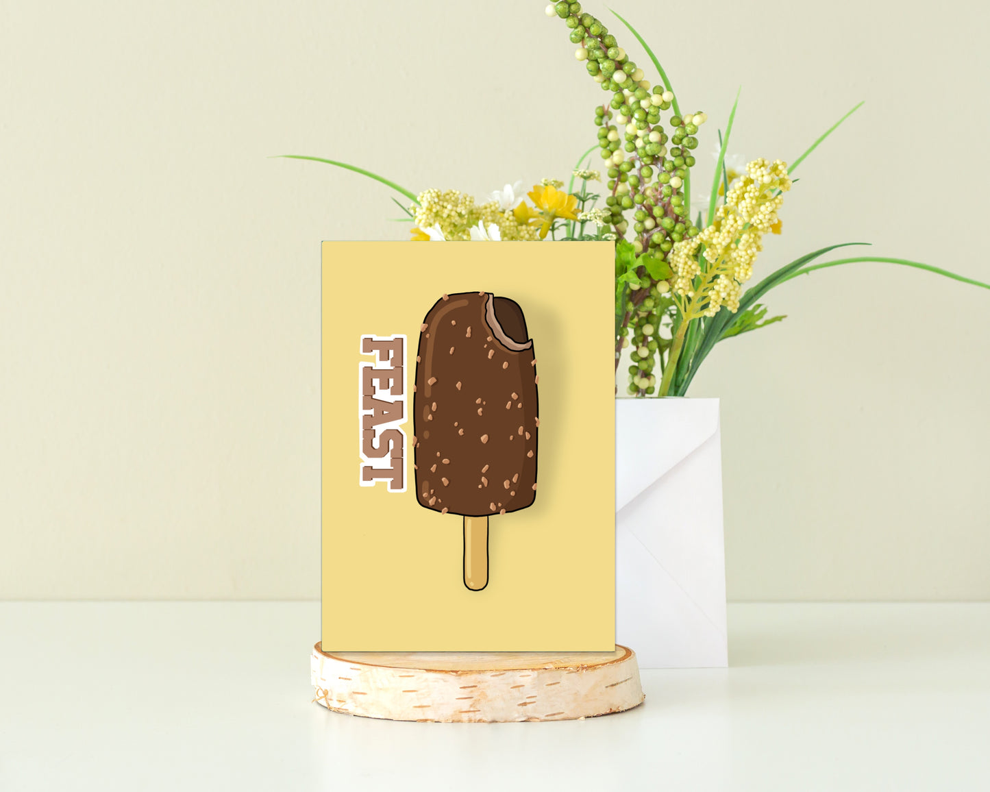 Feast Ice Lolly Greeting Card