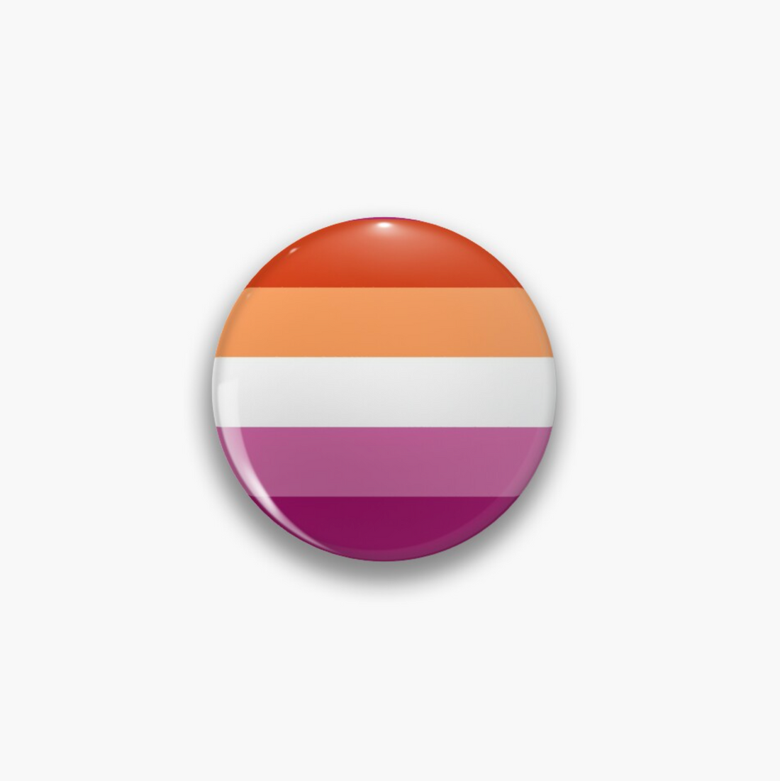 Pride Flag Lesbian Pin Badge – Colour Me Fun