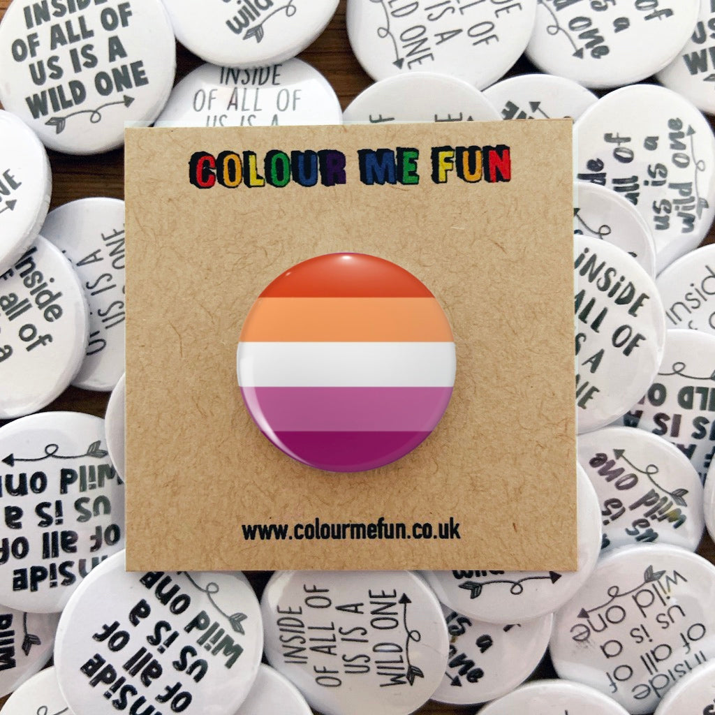 Pride Flag Lesbian Pin Badge