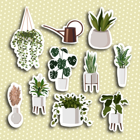 Boho Plant Sticker Set
