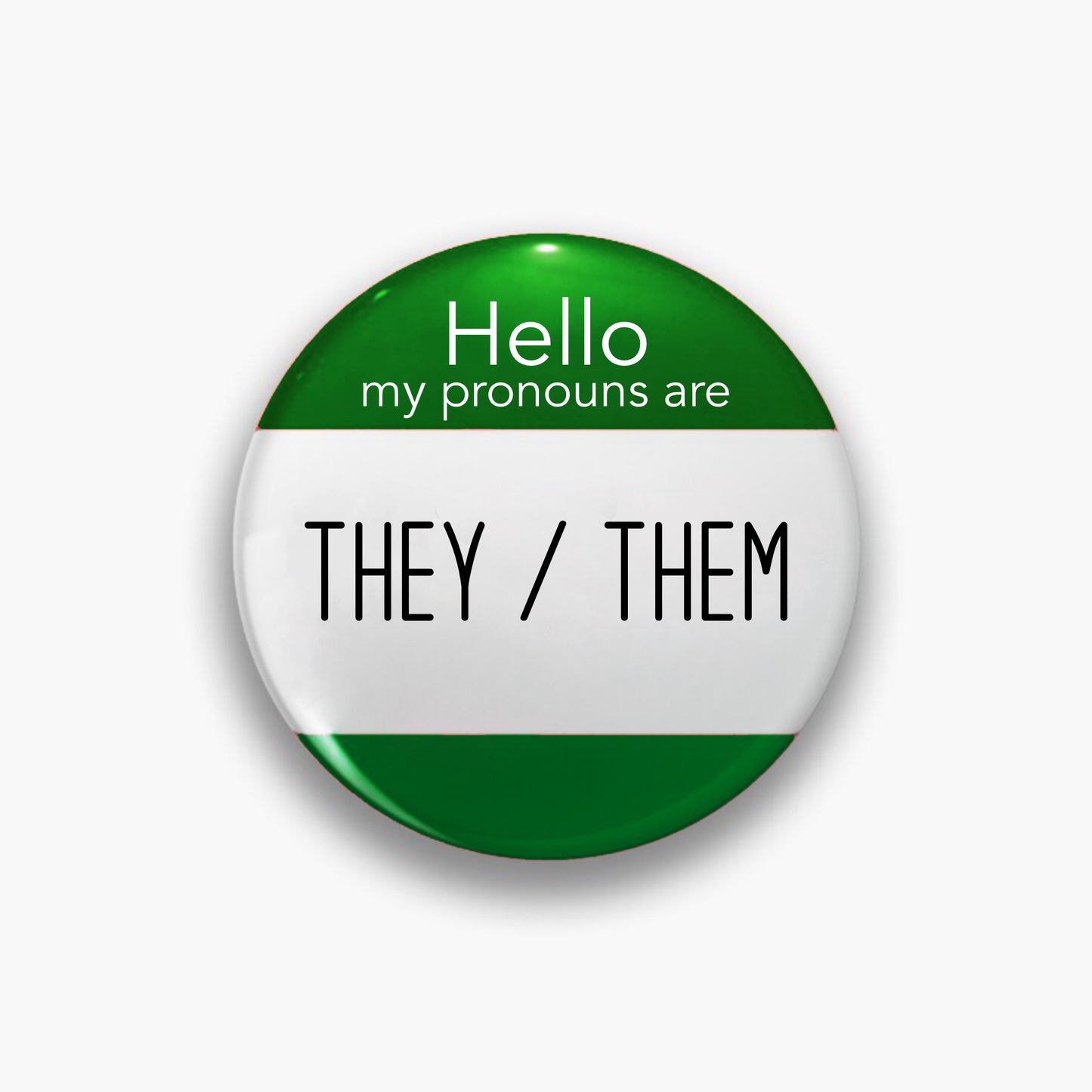 They/Them Personal Pronoun Pin Badge