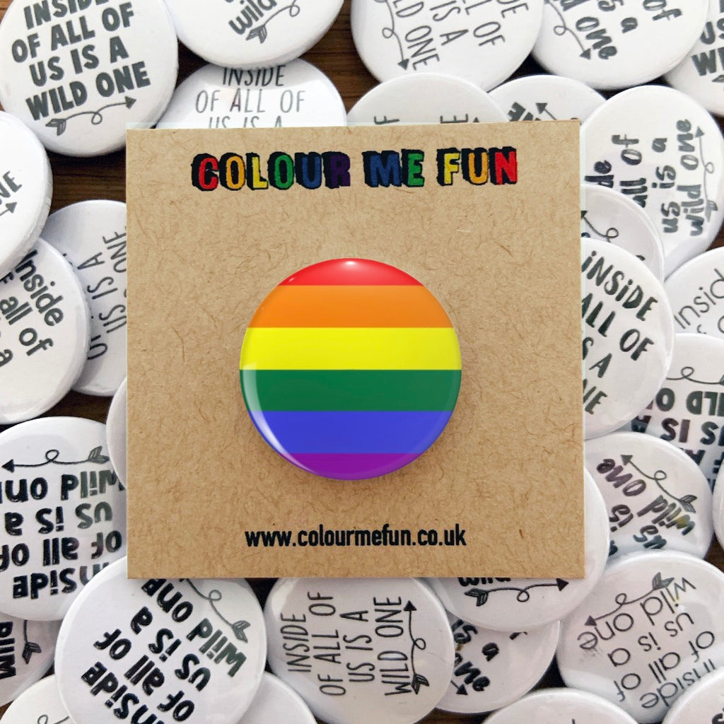 Pride Flag Rainbow Pin Badge