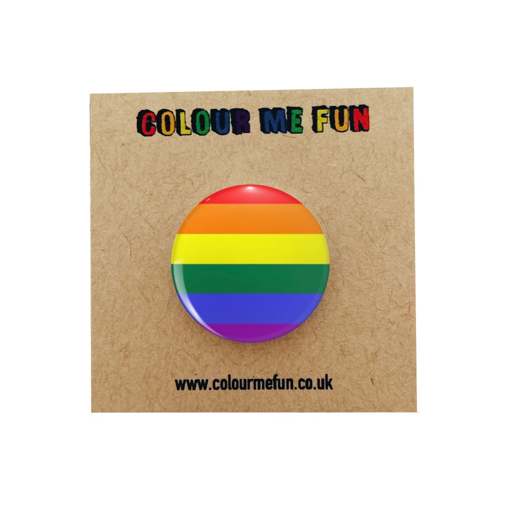 Pride Flag Rainbow Pin Badge