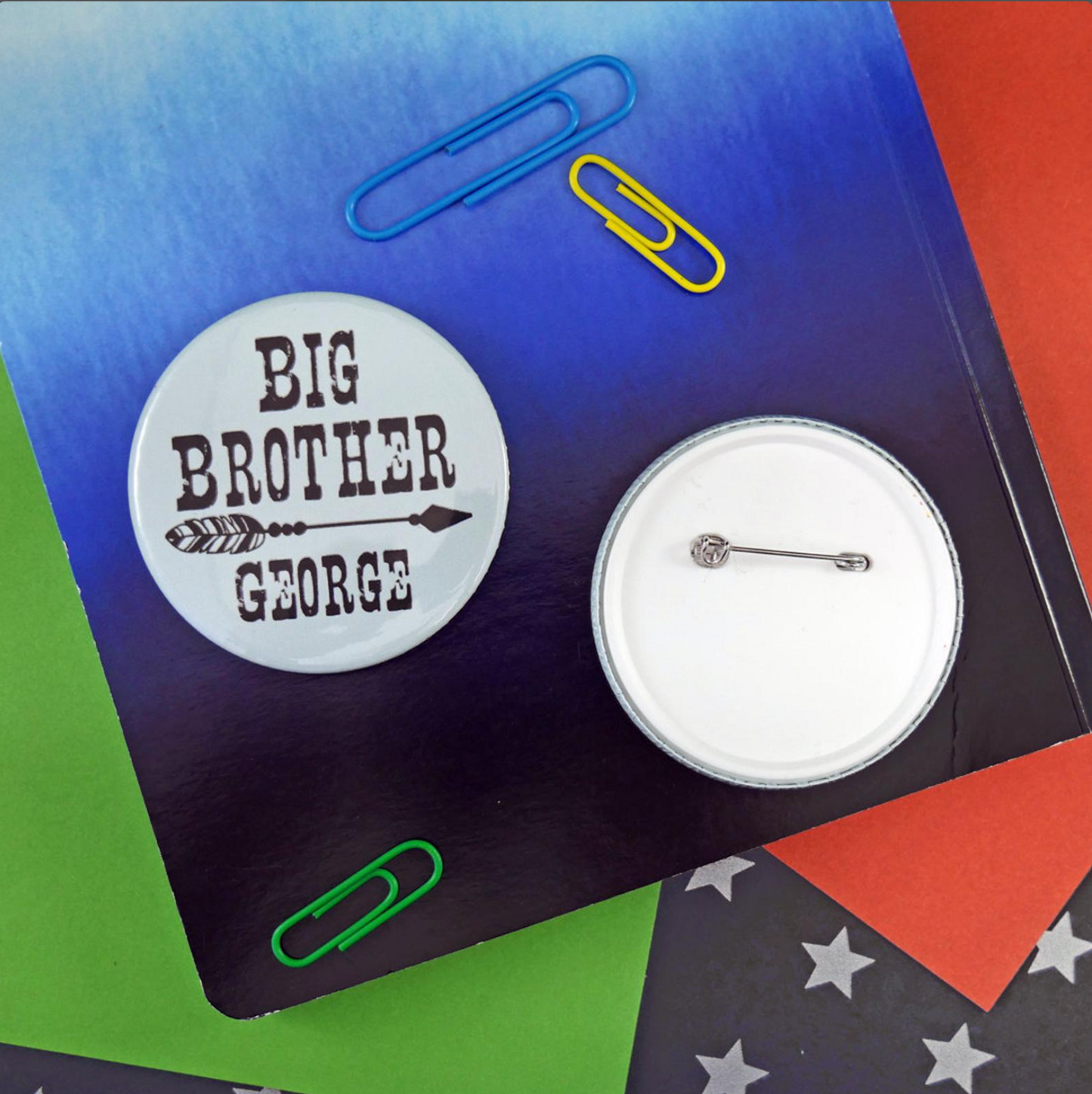 Personalised Big Brother Button Badge