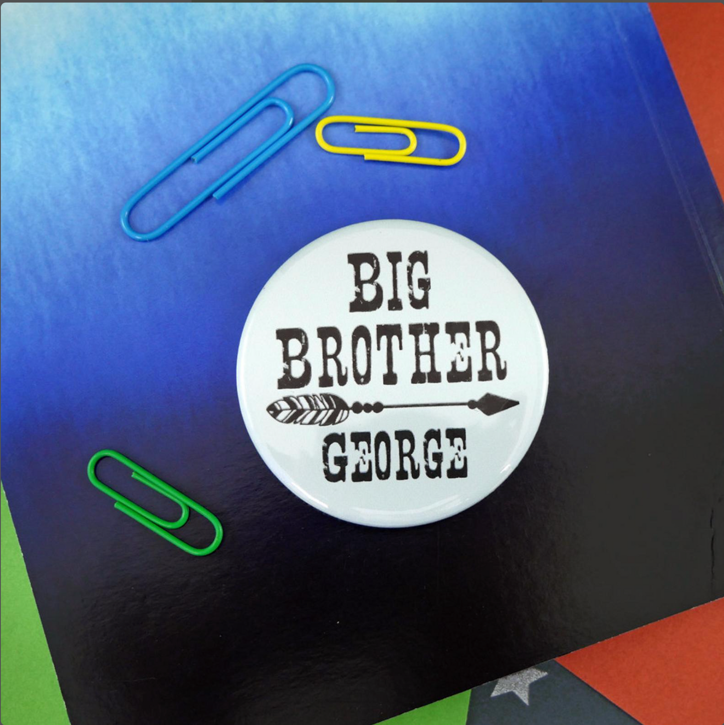 Personalised Big Brother Button Badge