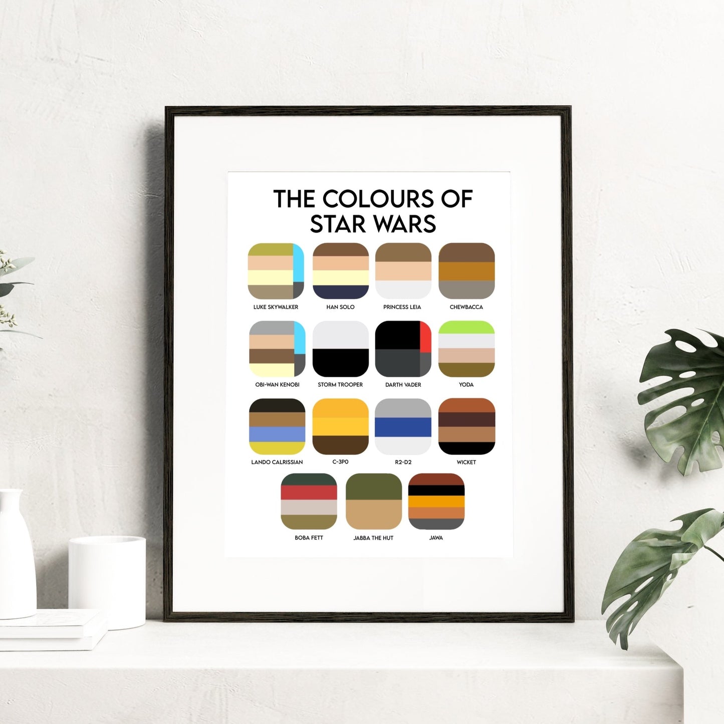 The Colours of Star Wars Print (A4)