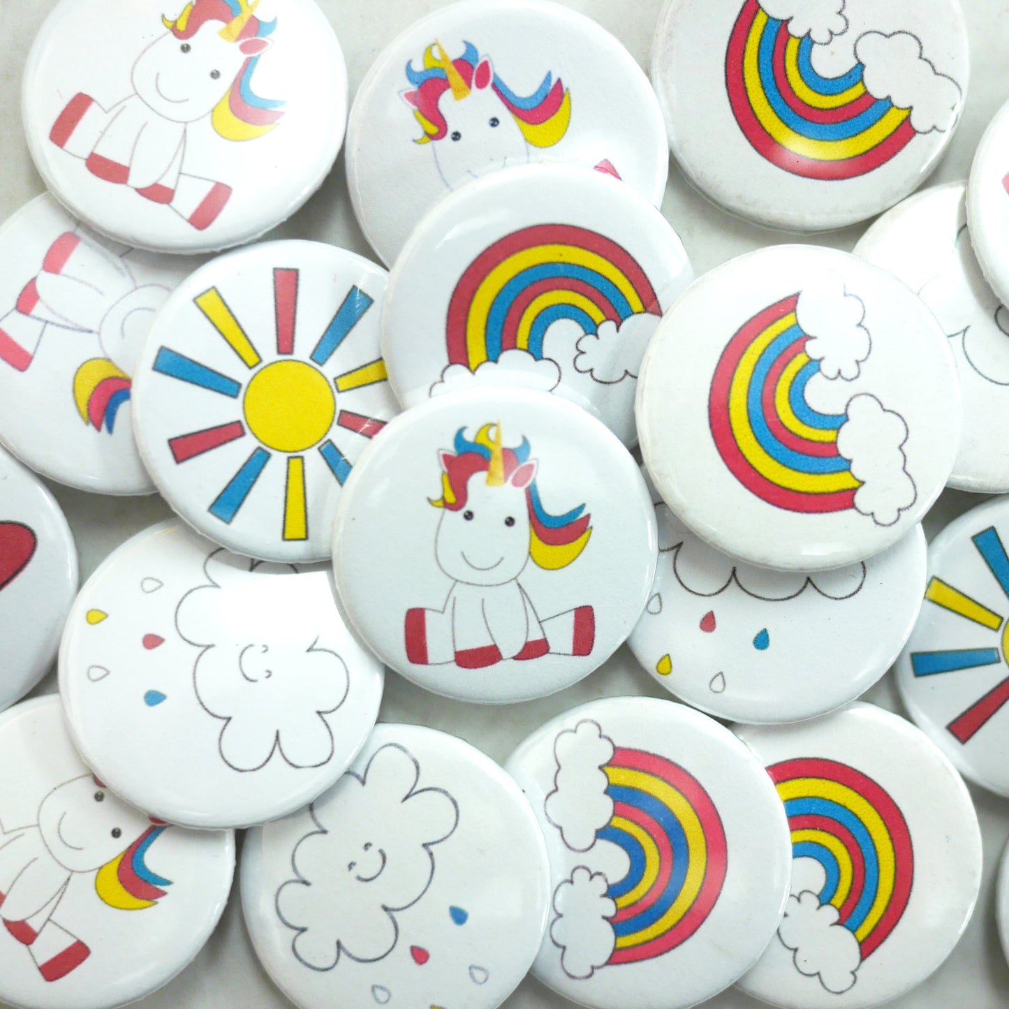 Unicorn Button Badge Set