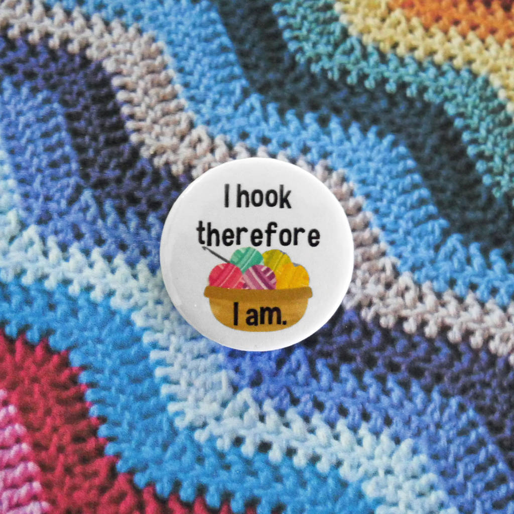 Crochet Button Badge Set